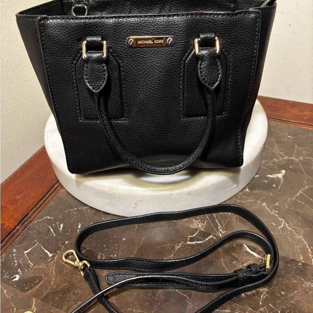 Michael Kors Black Leather Handbag